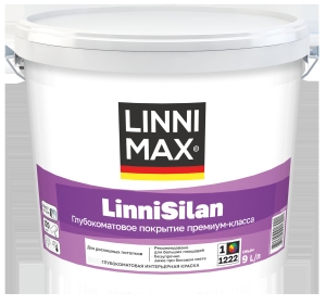 Краска интерьерная моющаяся LINNIMAX LinniSilan белая 9 л Краска интерьерная моющаяся LINNIMAX LinniSilan белая 9 л