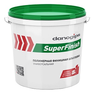 Шпаклевка полимерная финишная Danogips SuperFinish, 17 л / 28 кг