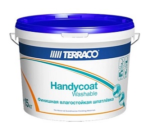 Шпаклевка влагостойкая Terraco Handycoat Washable, 15 кг Шпаклевка влагостойкая Terraco Handycoat Washable, 15 кг