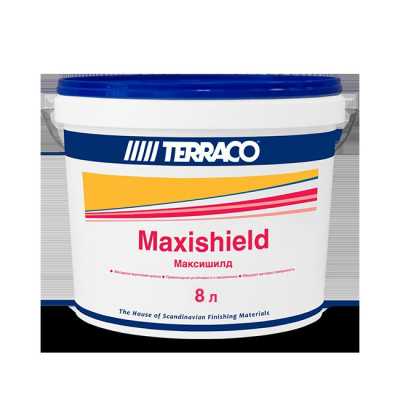 Краска фасадная акриловая Terraco Maxishield под колеровку 8 л Краска фасадная акриловая Terraco Maxishield под колеровку 8 л